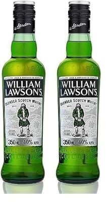 William Lawson's Whisky Blended Scotch, 40% Vol, 350cL / 3.5L, Spirit avec du Malt Fruité (Lot de 2)