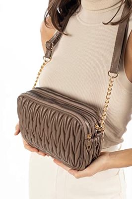 Le Jardin du Lin Trmdmra100002, Bolso Bandolera para Mujer, Visón