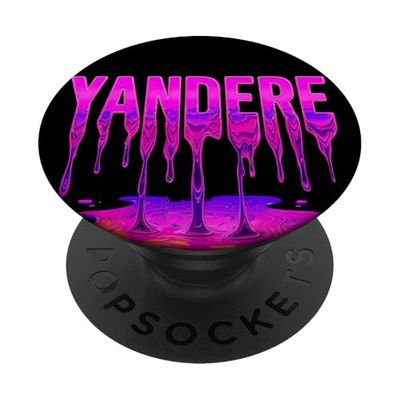 Yandere Color Drip Anime Bold Vaporwave Waifu Aesthetic PopSockets PopGrip Adhesivo