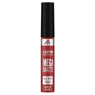 Manhattan Lasting Perfection Mega Matte Liquid Lip Color, Fb. 500 Red-Y For Broadway