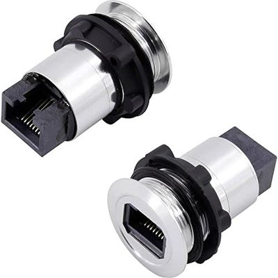 TRU Components RJ45-02 RJ 1417396 - Presa RJ45-02, 1 pezzo, colore: Argento