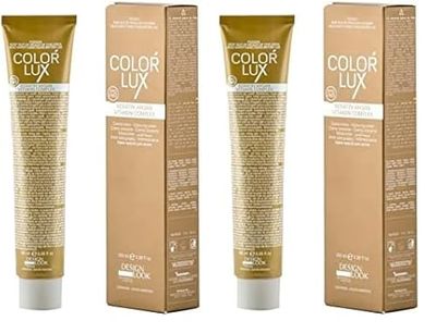 DESIGN LOOK Coloration Color Lux 9.12 Blond CLARIME Cendres Violet 100 ml (Lot de 2)
