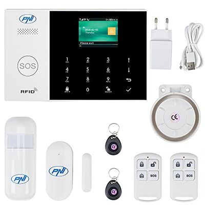 Sistema de Alarma inalámbrico PNI SafeHouse HS600 WiFi gsm 4G, admite 90 Zonas inalámbricas y 3 Zonas Cableadas