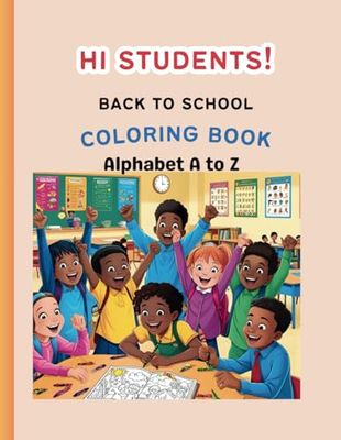 Back to school coloring book Alphabet A to Z Coloring Worksheet Set