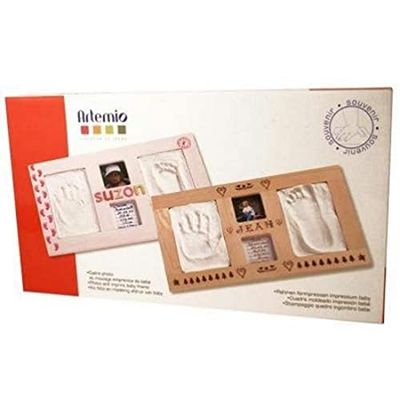 Artemio 42,5 x 23,5 x 1,2 cm foto- och avtryck babyram, vit