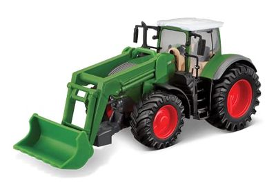 Bburago- Tractor con cargadora de Fendt de retroficción 18-31631