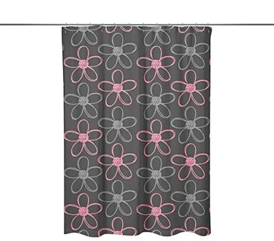 Bonamaison Anti-Mold, Waterproff Shower Curtain (150x200 cm) - Designed and Manufactured in Turkey