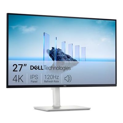 Dell 27 Plus Monitor - S2725QS, 4K UHD (3840x2160), 120Hz, IPS, 4ms, AMD FreeSync Premium, 99% sRGB, Height Adjust, Built-in Speakers, DisplayPort, 2 HDMI, 3 Year Warranty
