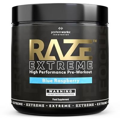 Raze Extreme Pre-Workout Powder | Advanced Pre-Workout | Blue Raspberry