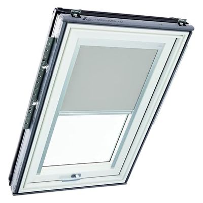 Roto - Estor Opaco Original ZRV Casi Completo oscurecimiento riel guía Plateado para Ventanas de Techo Roto Designo R6/R8, i8 y Classic 64/84 con tamaño 114/160 | 11/16 Color Gris Claro