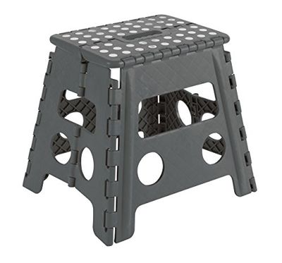 ARREGUI TB32-G Tabouret Pliant | Marchepied pour Adultes et Enfants | Escabeau Pliant | Tabouret marchepied Enfant | Tabouret pour la Cuisine, Salle de Bain, Camping | 32 cm Hauteur | Storm Grey