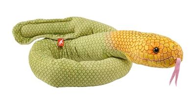 Wild Republic Living Ocean Sea Snakes Olive, Peluche, 137 cm, Jouet en Peluche, Remplissage en Bouteilles d'eau Recyclées Filées