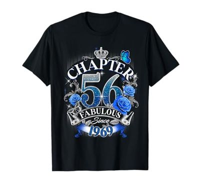 Womens Chapter 56 Fabulous Since 1969 56th Birthday Design Maglietta
