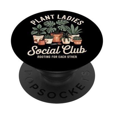 Giardinaggio del club sociale delle donne delle piante PopSockets PopGrip Adesivo