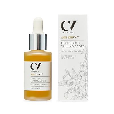 Green People Age Defy+ Gouttes bronzantes liquides Gold – Autobronzant – Sans paraben – Végétalien, 30 ml