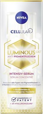 NIVEA LUMINOUS630 antipigmentfläckar intensivserum, ansiktsvård med tiamidol för en jämnare och strålande hy, serum mot pigmentfläckar (30 ml)
