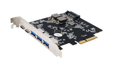 EXSYS EX-12006 - USB 3.2 Gen2 PCI Express Card (x4) with 3X A and 2X C Ports
