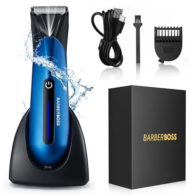 Barberboss Male Body and Groin Trimmer, Precision Grooming for Men, Body & Pubic Hair Styling Kit, Men’s Ultimate Body and Intimate Area Shaver, Men’s Intimate and Body Hair Trimmer