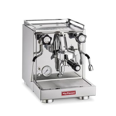 La Pavoni 845707 Cafetera semiprofesional, Stainless Steel, Multicolor