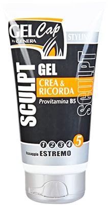 Genera génère Set 12 Gel Sculpt Capillaire Tube ML 150 Mise en pli et Coiffure Cheveux, Multicolore, Unique