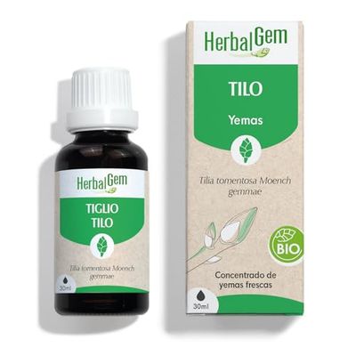 HERBALGEM - Macerato-Madre - Organic Linden - Food Supplement of Concentrated Gemmotherapy - Fresh Gem Extract - For Sleep & Relax - 30 ml