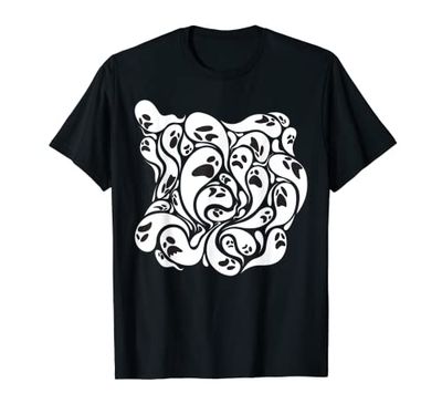 Creepy Scary Screaming Ghosts Faces Spooky Halloween 2022 T-Shirt