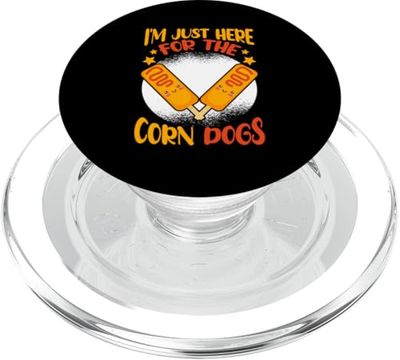 Feria del condado: Estoy aquí para los perros de maíz PopSockets PopGrip para MagSafe