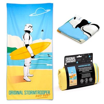 Puckator Serviette de Plage en Microfibre - The Original Stormtrooper Surf Day Off