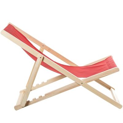 Alexandra House Living Hamaca Plegable Blanco Rojo 61 x 103 x 96 cm Tela
