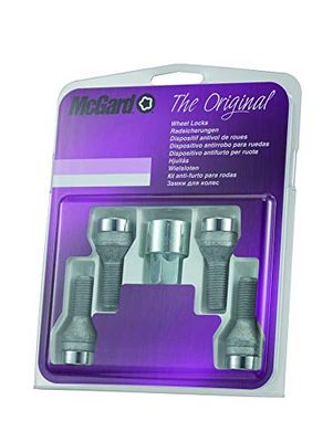 McGard 27169SU Standard - Parafusos antirroubo para roda (base cônica, M12 x 1,25, comprimento da haste 30,5 mm, SW19)