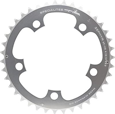 Spécialités TA Unisex Zephyr Compact 110 stks 5 Arm 9/10/11 Speed Inner Ketting, Zilver, 36t