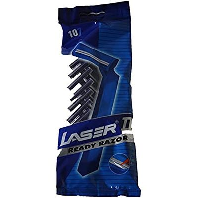 Laser Twin II Disposable Razor Ready razor pack of 10 Razors With Double Blades