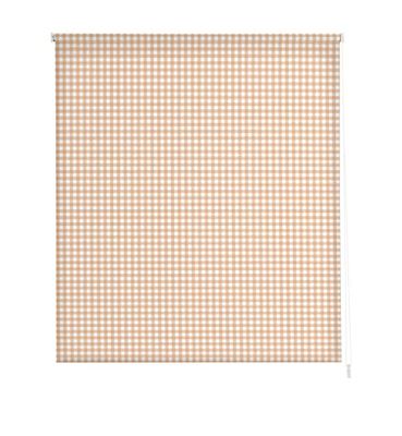 Estoralis | Cuisine | Store Enrouleur Moderne | Tissu translucide imprimé | Vichy-2 Beige | 120 x 180 cm. (Largeur/Hauteur) Taille du Tissu 117 x 175 cm. | Stores pour fenêtres et Portes
