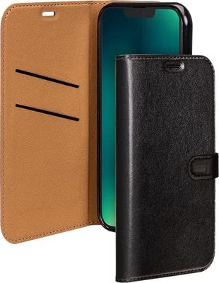 Folio Wallet iPhone 13 Pro Noir avec languette de fermeture Bigben