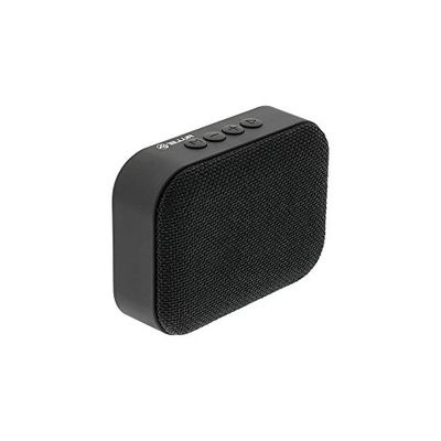 TELLUR Callisto Portable Bluetooth Speaker, Ultra Compact Fabric Design, FM Portable Radio Speaker, Hands-Free, USB, MicroSD/TF, MicroUSB Aux Port, Black