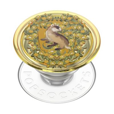 ----PopSockets Agarre para móvil con Soporte expandible, Harry Potter, Escudo Floral de Hufflepuff