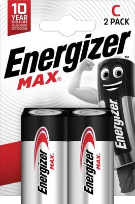 Energizer Alkaline Max - Confezione da 2 Pillole Alcaline MAX C