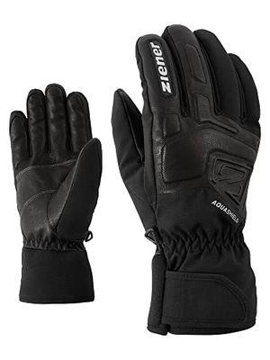 Ziener GLYXUS AS(R) - Guanti da sci Alpine per adulti, per sport invernali, impermeabili, traspiranti, colore nero, 8