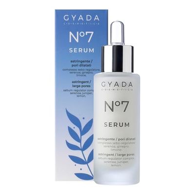 GYADA COSMETICS, Facial Serum 7 Seboregulatory Cleansing for Soft Moisturising Skin Suitable for All Skin Types Aloe Vera 30ml