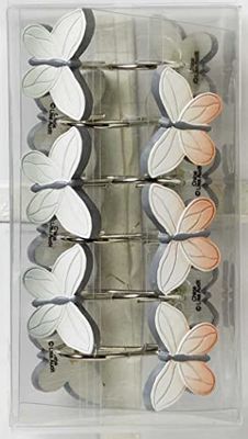 SKL Home Trouwe bloemen douchegordijn haak set, multi