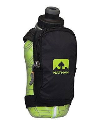 Nathan Sports Unisex's SpeedShot Plus izolowany czarny/bezpieczny żółty, 355 ml