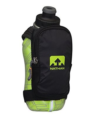 Nathan SpeedShot Plus isolerad handhållen flaska Black/Safety Yellow 12 oz/355 ml