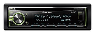 Pioneer DEH-X6800DAB - Radio CD con sintonizador Dab+, USB y Entrada AUX, Soporta Control Directo para iPod/iPhone, Acceso Android Media y MIXTRAX EZ, Color Negro