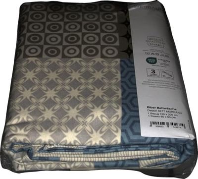 Bierbaum Roupa de cama 6277, de castor fino, fabricada na Alemanha, cor moka 04, 135 x 200 cm