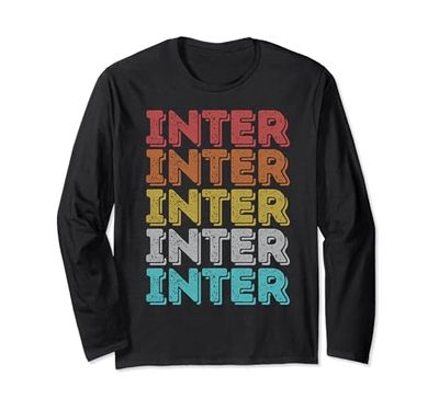 Inter retrò vintage Maglia a Manica