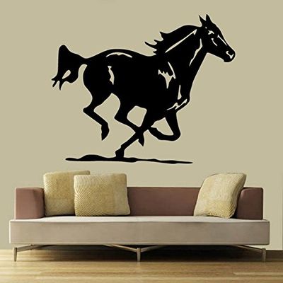 Tatoutex Stickers Cheval au Galop - Or, L 120cm x H 100cm