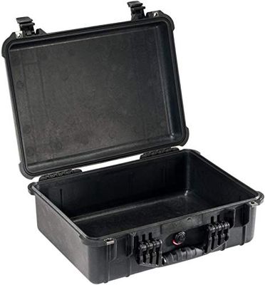 PELI 1520 Indestructible Protective Case, IP67 Watertight and Dustproof, 49L Capacity, Made in Germany, No Foam, Black