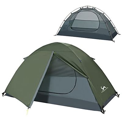MC Backpacken Tent 1 Persoon Waterdicht Lichtgewicht Compact Dubbellaags Vrijstaande Outdoor Camping Wandelen 3 Seizoen
