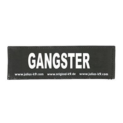 Trixie Julius-K9 Lot de 2 stickers velcro GANGSTER Taille L