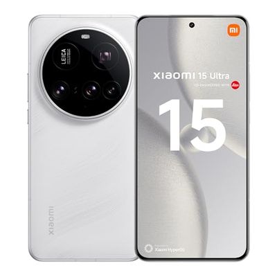 Xiaomi 15 Ultra Smartphone, 16+512GB, White, 100mm Leica 200MP super telephoto, 5410mAh battery, 90W HyperCharge, HyperAI